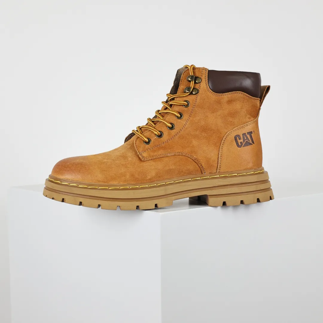 Copywriting price 💰620 Core recommendation Good price CAT Carter tough guy bulldozer brand classic versatile outdoor casual rhubarb boots series Guangdong factory quality 25ss autumn and winter new style Perennial fashion trend matching The fabric is imported from Italy frosted cowhide All shoes are made of genuine cowhide materials from outsole to hardware are made from OEM raw materials Good products do not kill pigs First order quality is strictly controlled Full set of official website unified packaging Special for cold protection and outdoor use this winter Daily casual matching, a must-have for stylish men. Size: 38 39 40 41 42 43 44 (one size larger)